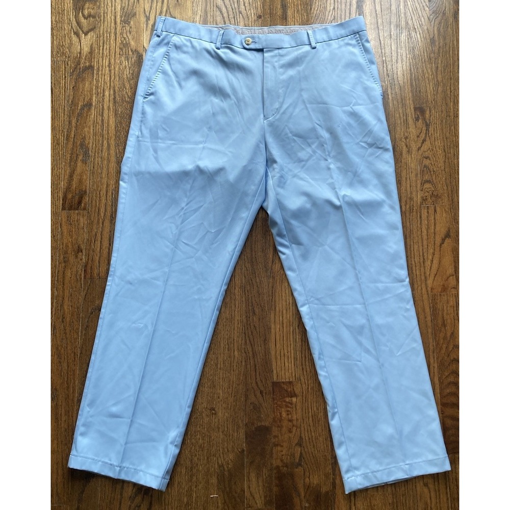Peter Millar Pants Mens 40x29 Light Blue Durham High Drape Performance 5 Pocket